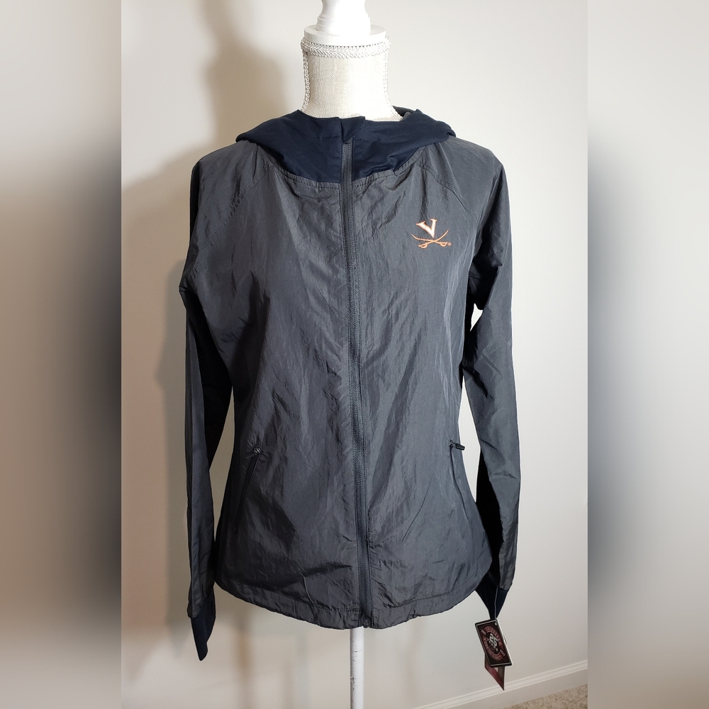 NWT Colosseum University Of Virginia women's windbreaker jacket size L